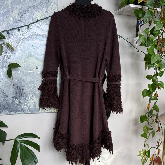 Vintage Y2K Brown Fringe Cardigan - Picture 2 of 9